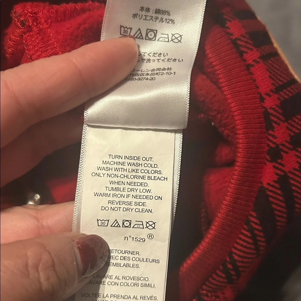Ralph Lauren Plaid Christmas One Piece Snap Button Closure Long Sleeve Size 12M